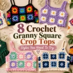 8 Crochet Granny Square Crop Top Patterns You Need to Try