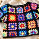 You Need to Try This Crochet Granny Square Crop Top Patterns