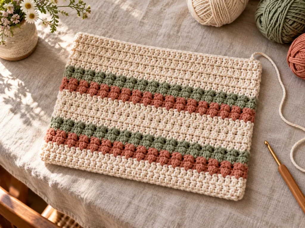 Finish the top edge – crocheted bag