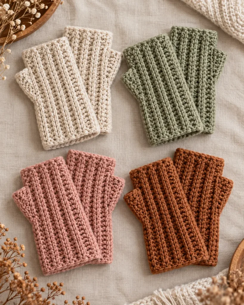 Free Crochet Fingerless Gloves Pattern