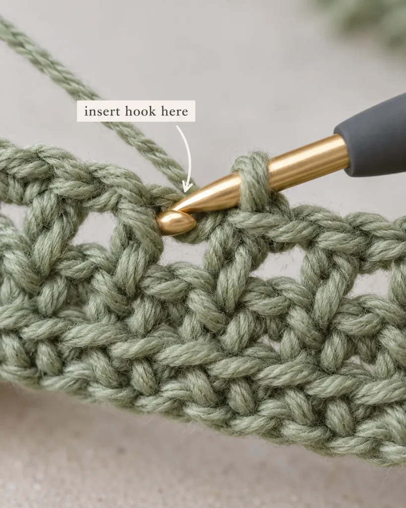 Free Moss Stitch Written Pattern